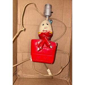 Vintage Humpty Dumpty lamp antique 1950s